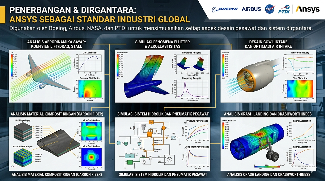 Simulasi ANSYS untuk Penerbangan & Dirgantara