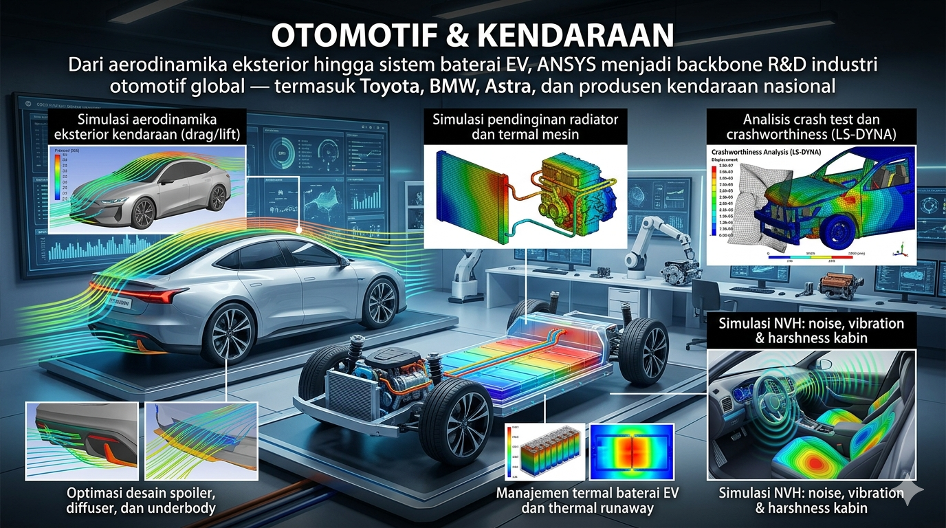 Simulasi ANSYS untuk Otomotif & Kendaraan