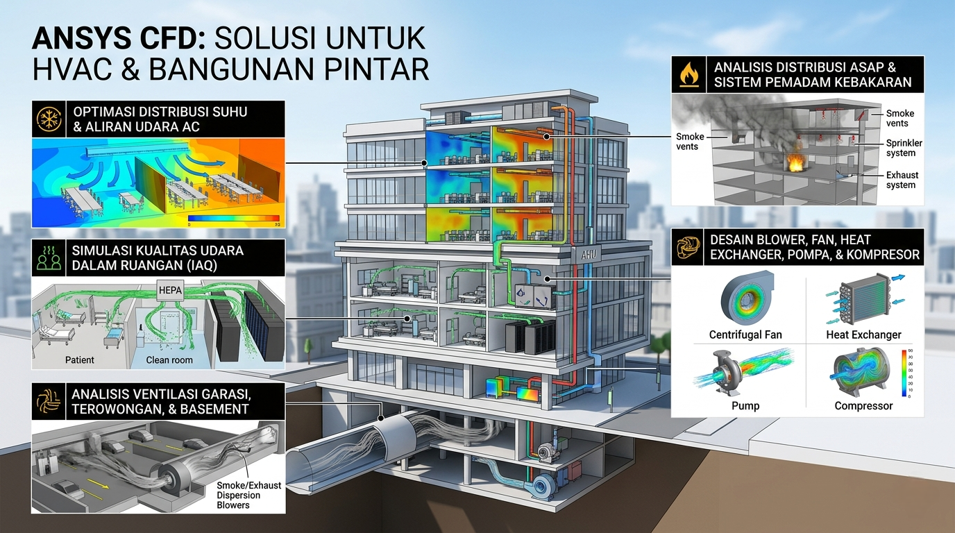 Simulasi ANSYS untuk HVAC & Bangunan Pintar