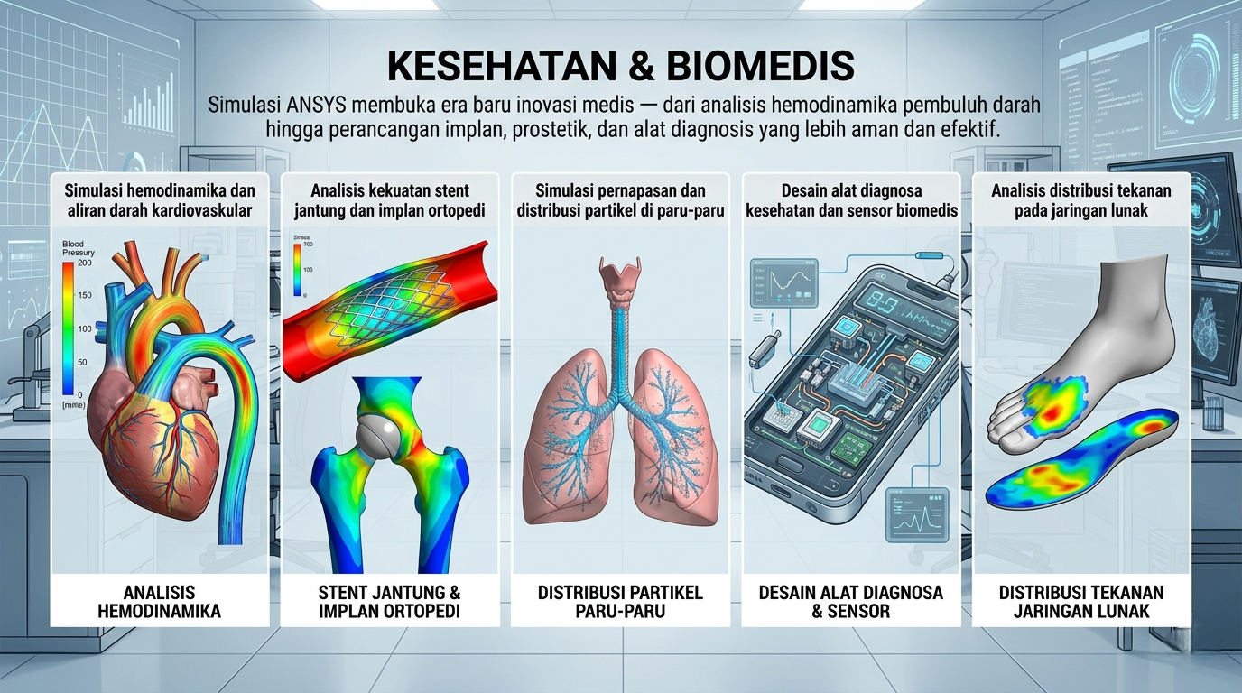 Simulasi ANSYS untuk Kesehatan & Biomedis