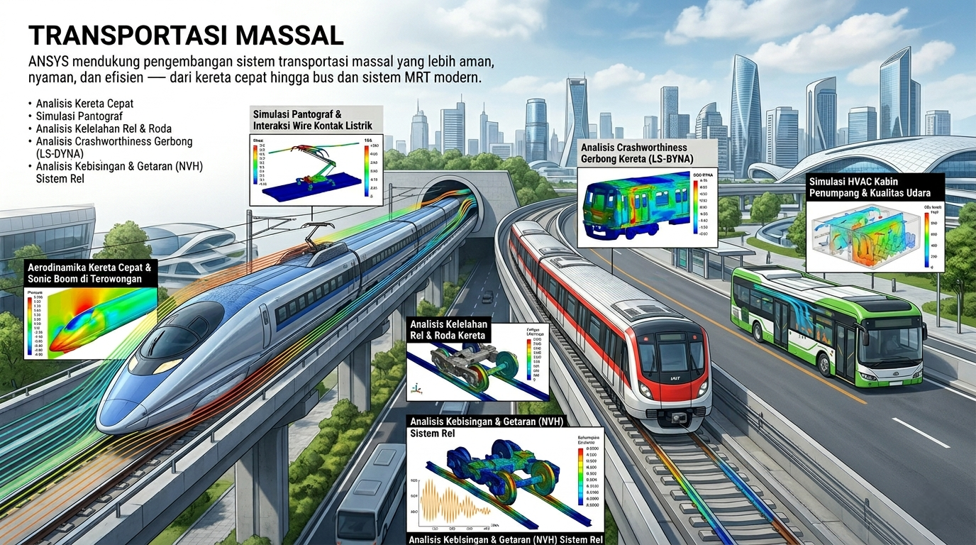 Simulasi ANSYS untuk Transportasi Massal